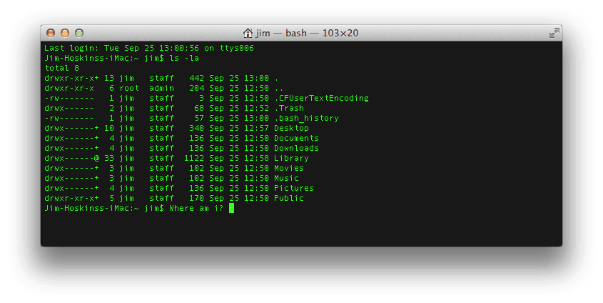 Mac terminal commands list